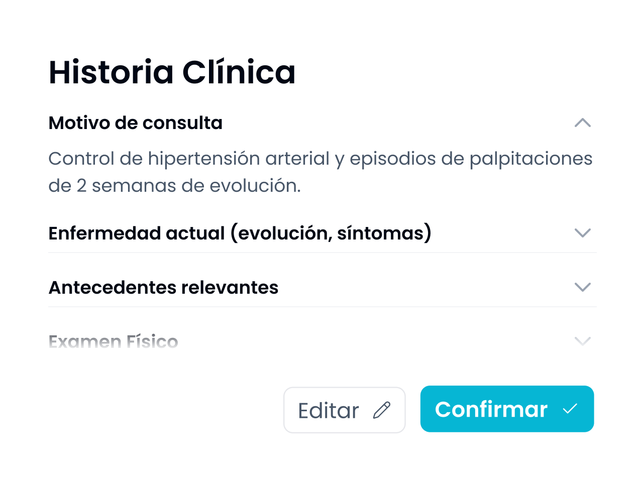 Su plantilla, rellenada