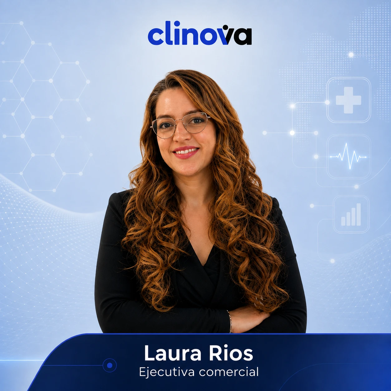 Laura Ríos — Ejecutiva comercial · Clinova