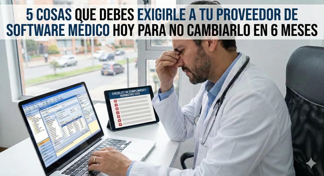 Blog | 5 cosas que debes exigirle a tu proveedor de software médico: