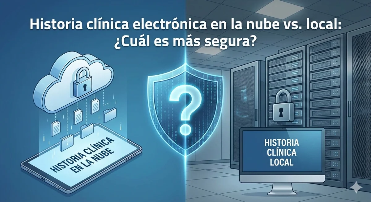 Blog | Historia clínica electrónica en la nube vs. local: ¿Cuál es más segura?