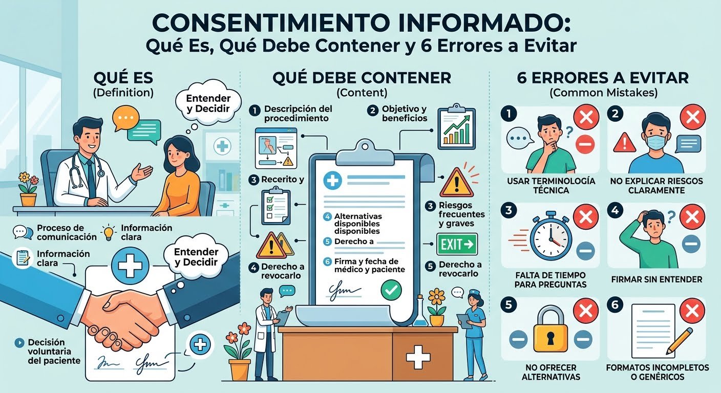 Blog | Consentimiento Informado: Qué Es, Qué Debe Contener y 6 Errores a Evitar