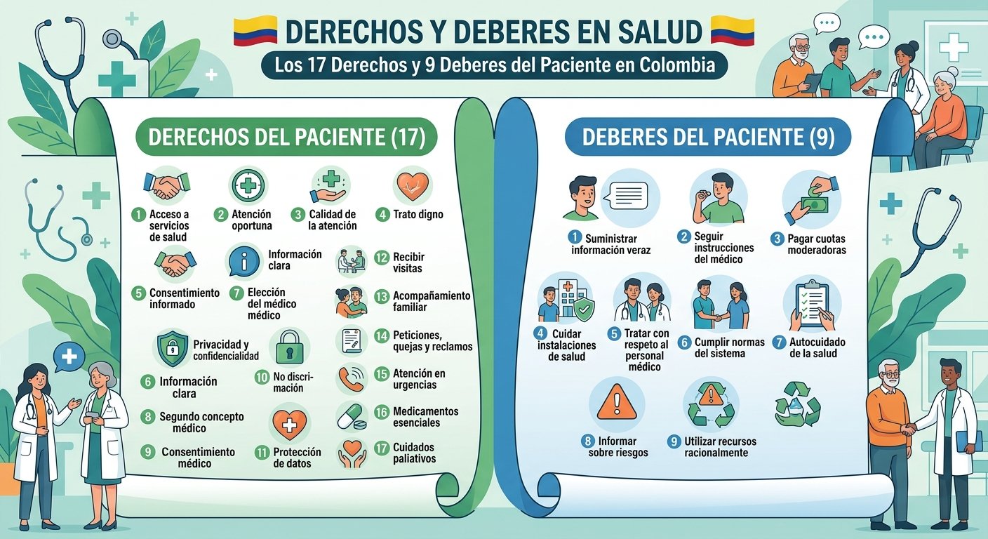 Blog | Derechos y Deberes en Salud: Los 17 Derechos y 9 Deberes del Paciente en Colombia