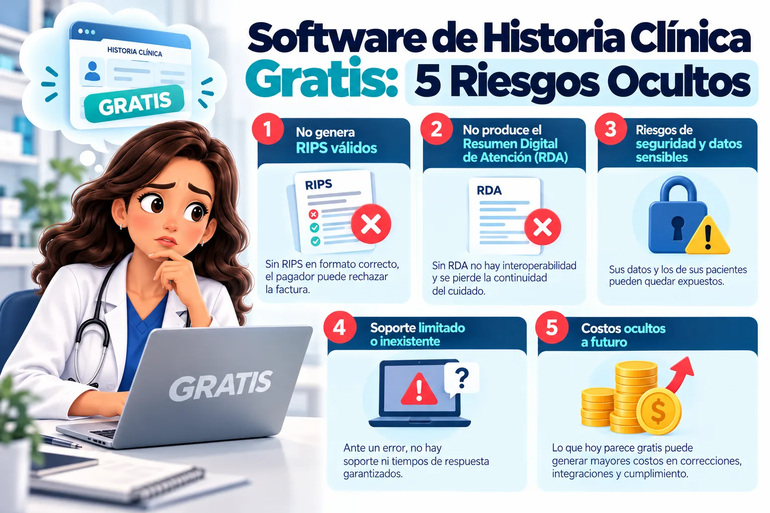 Blog | Software de Historia Clínica Gratis: 5 Riesgos Ocultos