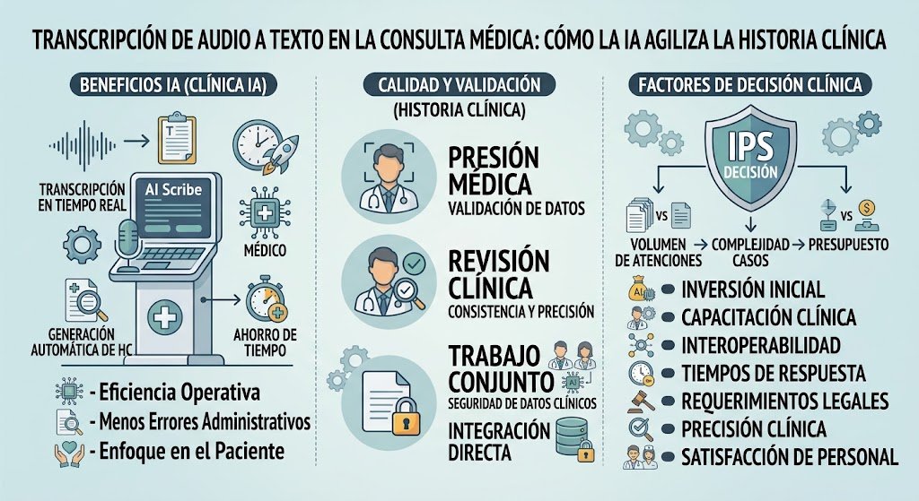 Blog | Transcripción de Audio a Texto en la Consulta Médica: Cómo la IA Agiliza la Historia Clínica